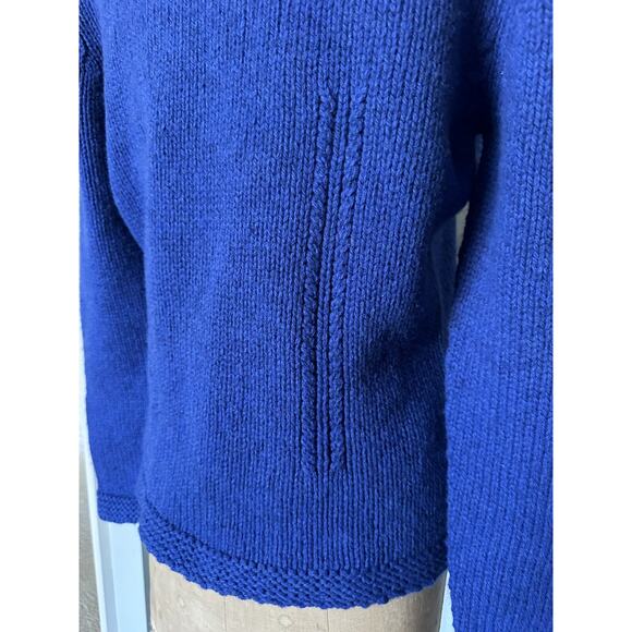 ALPHA MASSIMO REBECCHI Wool Cardigan Sweater Jacket 46 Us M Blue Italy Blazer - Picture 10 of 16